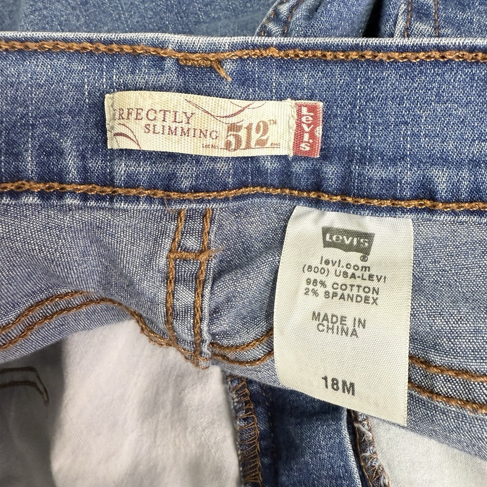Levi's 512 Jeans Women's Size 18M Straight Blue Denim - Picture 11 of 11
